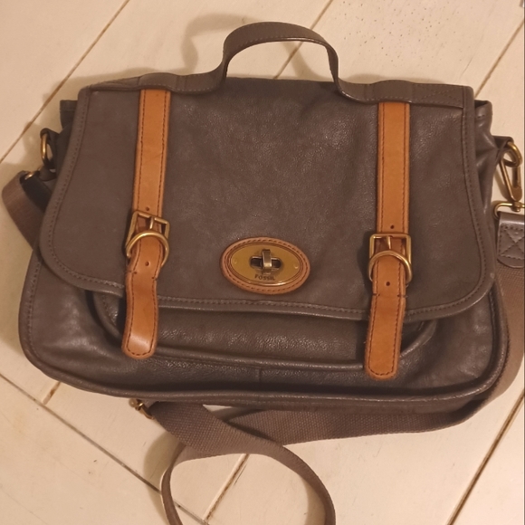 Fossil Bags Fossil Leather Laptop Bag Poshmark
